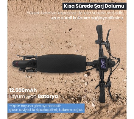( YENİ! ) ProLucky PROFESYONEL Extreme Scooter! ( Ultra Power Çift Motor ve Çift Süspansiyon Türkiye'de bir İlk, 1000 Watt Ultra Power Motor & 3 Farklı Sürüş Modu )