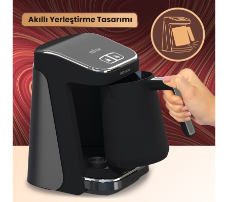 ( YENİ! ) ** Açılışa Özel Fiyat ** Kıvam Türk Kahve Makinesi ile Eşsiz Türk Kahvesi Lezzeti! ( Akıllı Taşma Önleme ve Kontrol Sistemi & Normal ve Közde Kullanım )