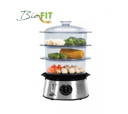 ( TÜKENDİ! ) BioFit Buharlı Pişirici ( Hem Lezzetli Hem Sağlıklı! - Suyun Sağlığı ile Yemeklerinizi Hazırlayın! - Sebze, Balık & Tavuk BioFit ile Daha da Lezzetli! )