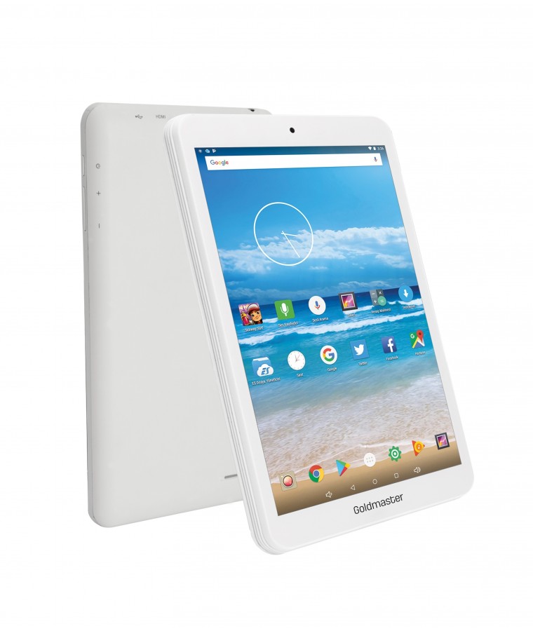 ( Eski Model & Fırsat Ürünü ) Beyaz / Goldmaster F4 8 GB 7" Tablet ( Harika Ekran Çözünürlüğü, Yeterli Bellek ve Depolama Alanı & Yüksek Android Kalitesi )