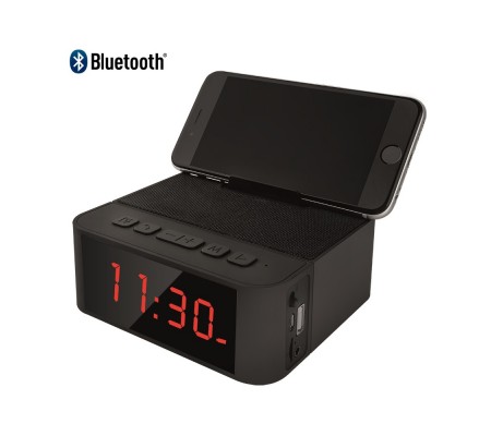 ( TÜKENMEK ÜZERE! ) Home Time 50 - Taşınabilir Bluetooth Hoparlör ve Dijital Saat - Yeni Seri! ( 6 Fonksiyon Bir Arada! )