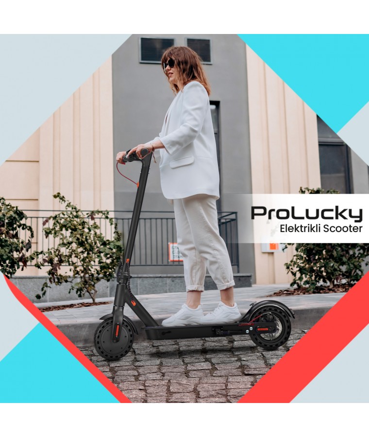 ProLucky Scooter Katlanabilir & Elektrikli Scooter ( Yüksek Batarya Kapasitesi Kısa Sürede Şarj ile Uzun Süre Sürüş Zevki! )