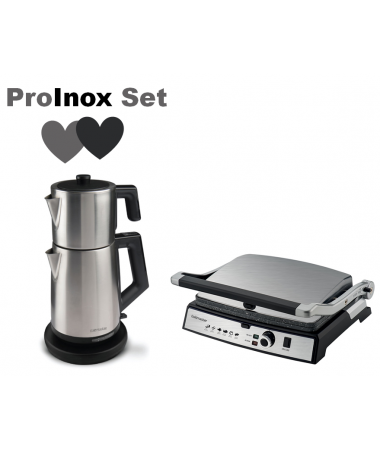 ProInox Set ile Ev Aletleriniz Trend Çizgileri ve Uyumlu Renkleriyle Sizlerle! ( ProFlavor Çay Makinesi & ProGrill Tost Makinesi )