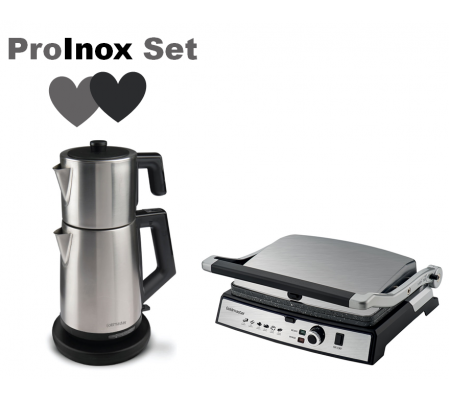 ProInox Set ile Ev Aletleriniz Trend Çizgileri ve Uyumlu Renkleriyle Sizlerle! ( ProFlavor Çay Makinesi & ProGrill Tost Makinesi )