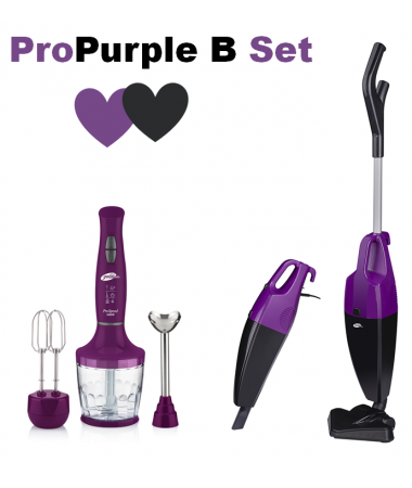 ProPurple B Set ile Ev Aletleriniz Trend Çizgileri ve Uyumlu Renkleriyle Sizlerle! ( ProStick Dik Süpürge & ProSpeed Blender )