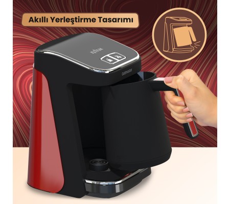 ( YENİ! ) ** Açılışa Özel Fiyat ** Kıvam Türk Kahve Makinesi ile Eşsiz Türk Kahvesi Lezzeti! ( Akıllı Taşma Önleme ve Kontrol Sistemi & Normal ve Közde Kullanım )