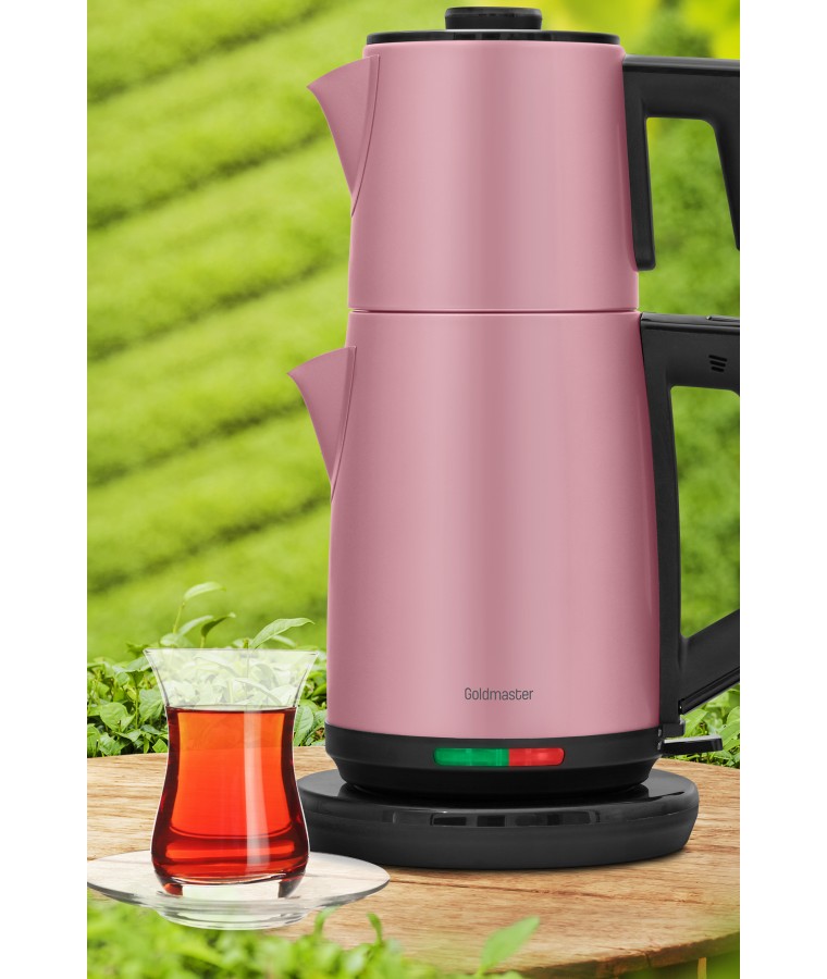 Şehzade Çay Makinesi - Geniş 25 Bardak Çay Kapasitesi ( Hızlı Hazırlama Özelliği, 2200w Performans & El Yakmayan Cidarlı Demlik Kapağı )